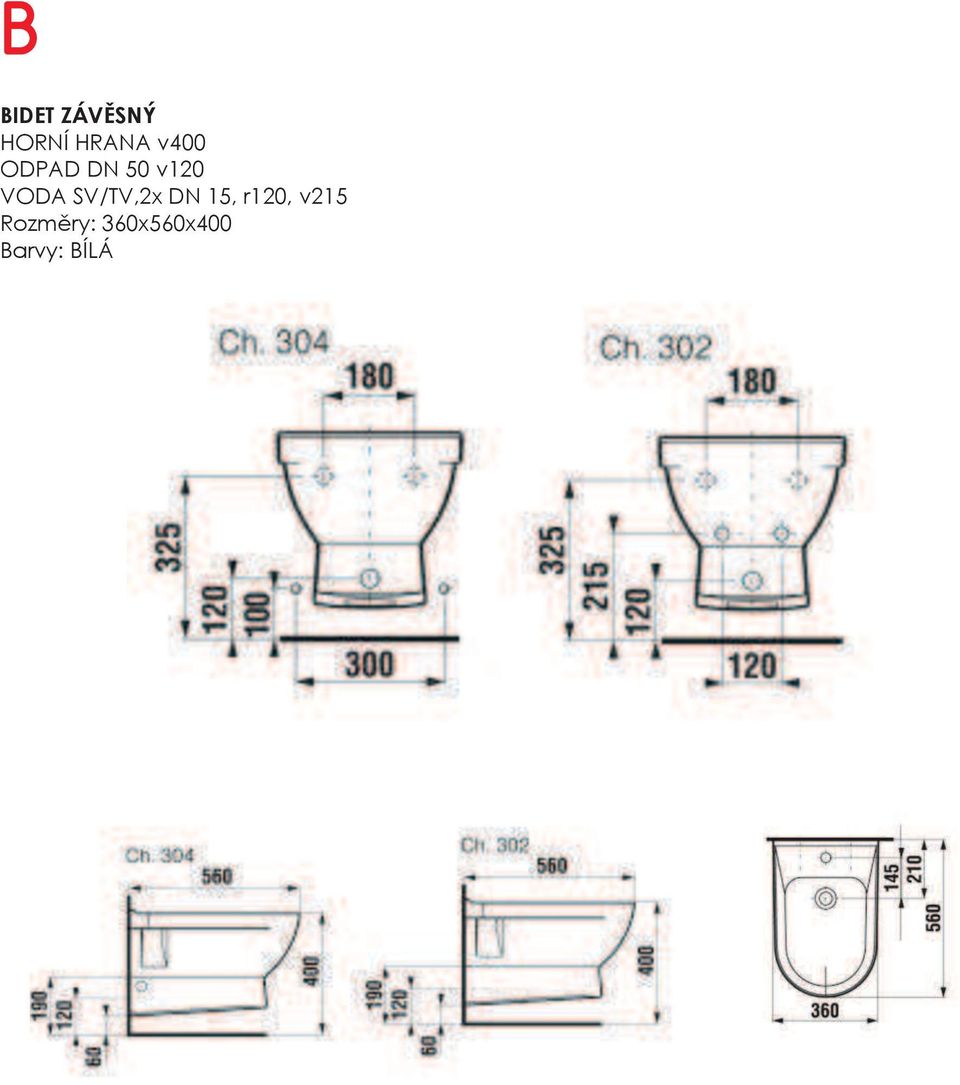 DN 50 v120 VODA SV/TV,2x DN