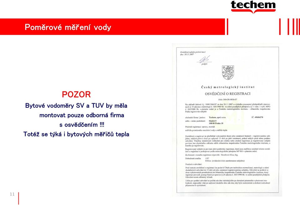 pouze odborná firma s osvědčením!