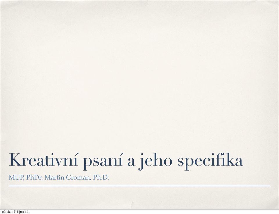 specifika MUP,