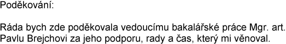 práce Mgr. art.