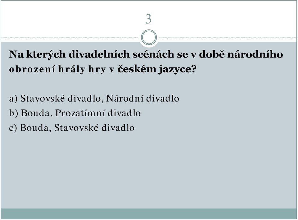 a) Stavovské divadlo, Národní divadlo b)