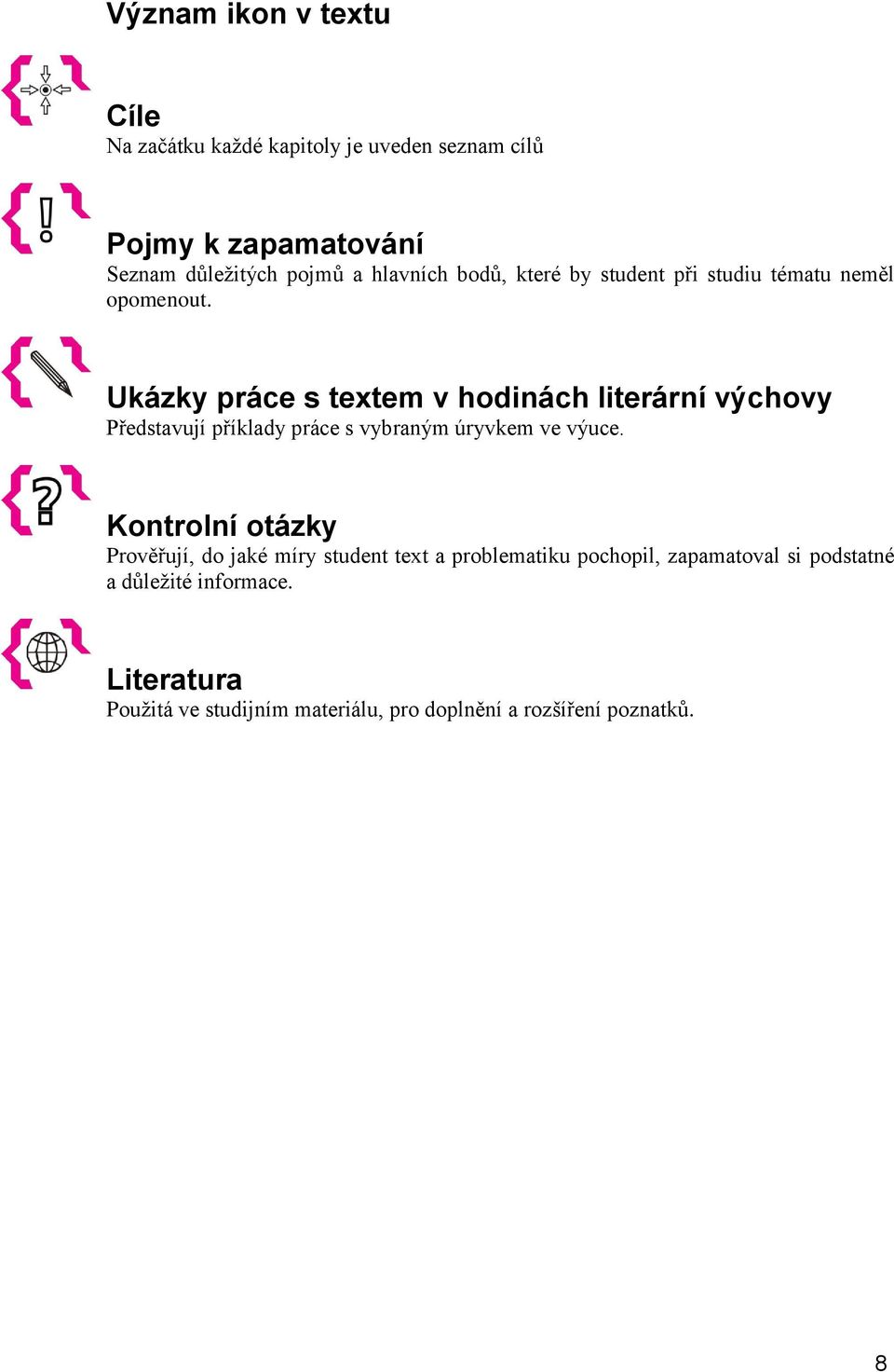 Ukázky práce s textem v hodinách literární výchovy Představují příklady práce s vybraným úryvkem ve výuce.