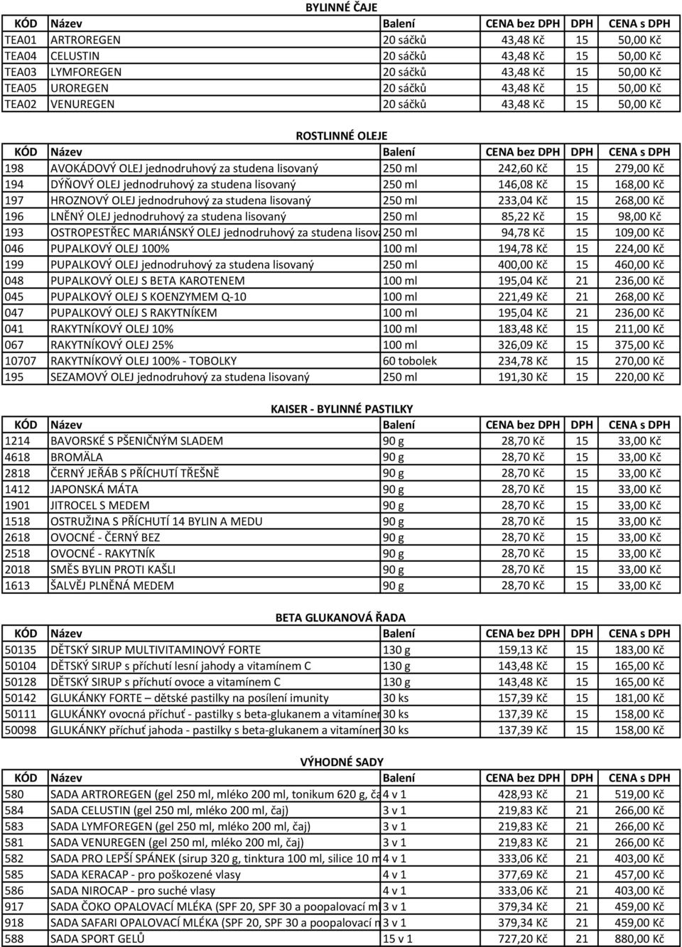 146,08 Kč 15 168,00 Kč 197 HROZNOVÝ OLEJ jednodruhový za studena lisovaný 250 ml 233,04 Kč 15 268,00 Kč 196 LNĚNÝ OLEJ jednodruhový za studena lisovaný 250 ml 85,22 Kč 15 98,00 Kč 193 OSTROPESTŘEC