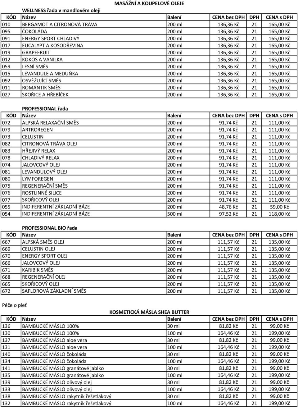 136,36 Kč 21 165,00 Kč 015 LEVANDULE A MEDUŇKA 200 ml 136,36 Kč 21 165,00 Kč 092 OSVĚŽUJÍCÍ SMĚS 200 ml 136,36 Kč 21 165,00 Kč 011 ROMANTIK SMĚS 200 ml 136,36 Kč 21 165,00 Kč 027 SKOŘICE A HŘEBÍČEK
