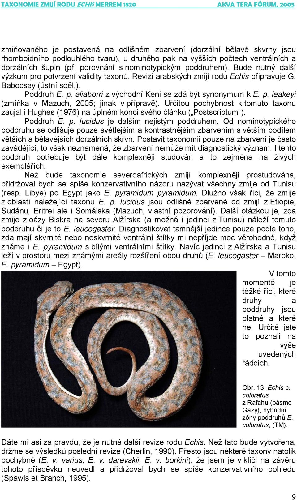 p. leakeyi (zmíňka v Mazuch, 2005; jinak v přípravě). Uřčitou pochybnost k tomuto taxonu zaujal i Hughes (1976) na úplném konci svého článku ( Postscriptum ). Poddruh E. p. lucidus je dalším nejistým poddruhem.
