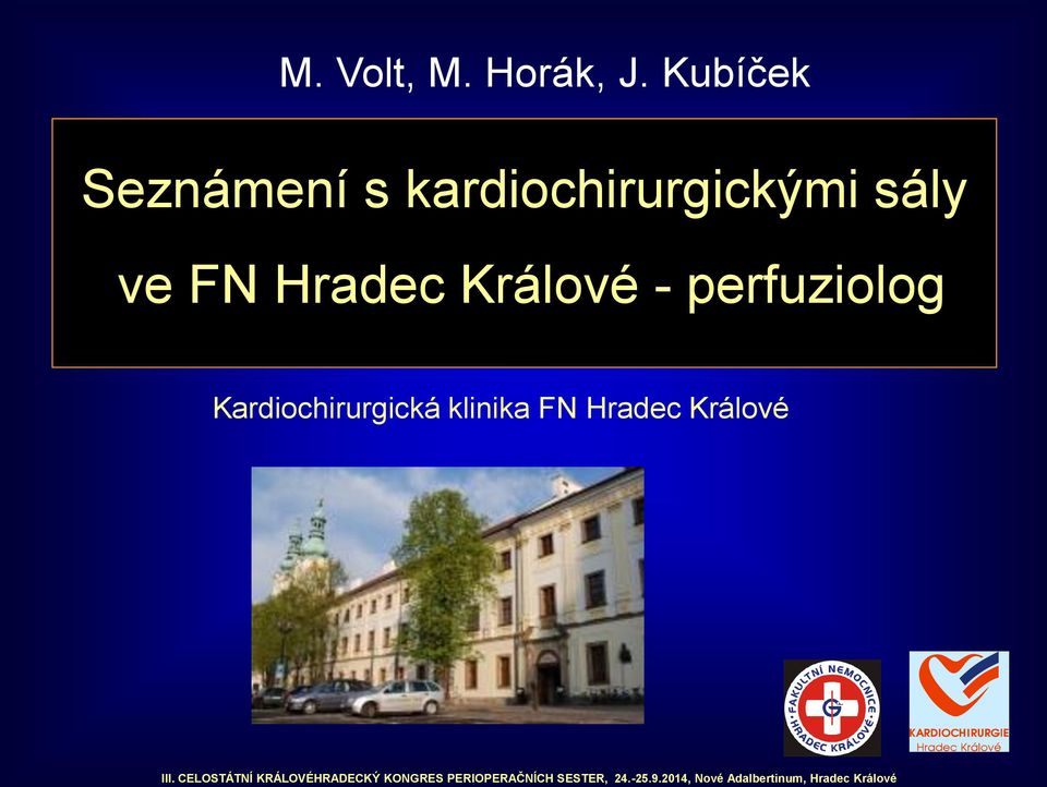 kardiochirurgickými sály ve FN