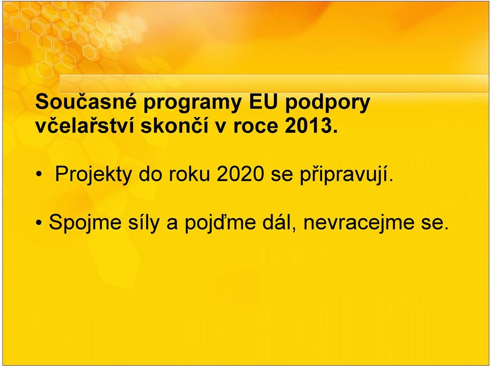 Projekty do roku 2020 se