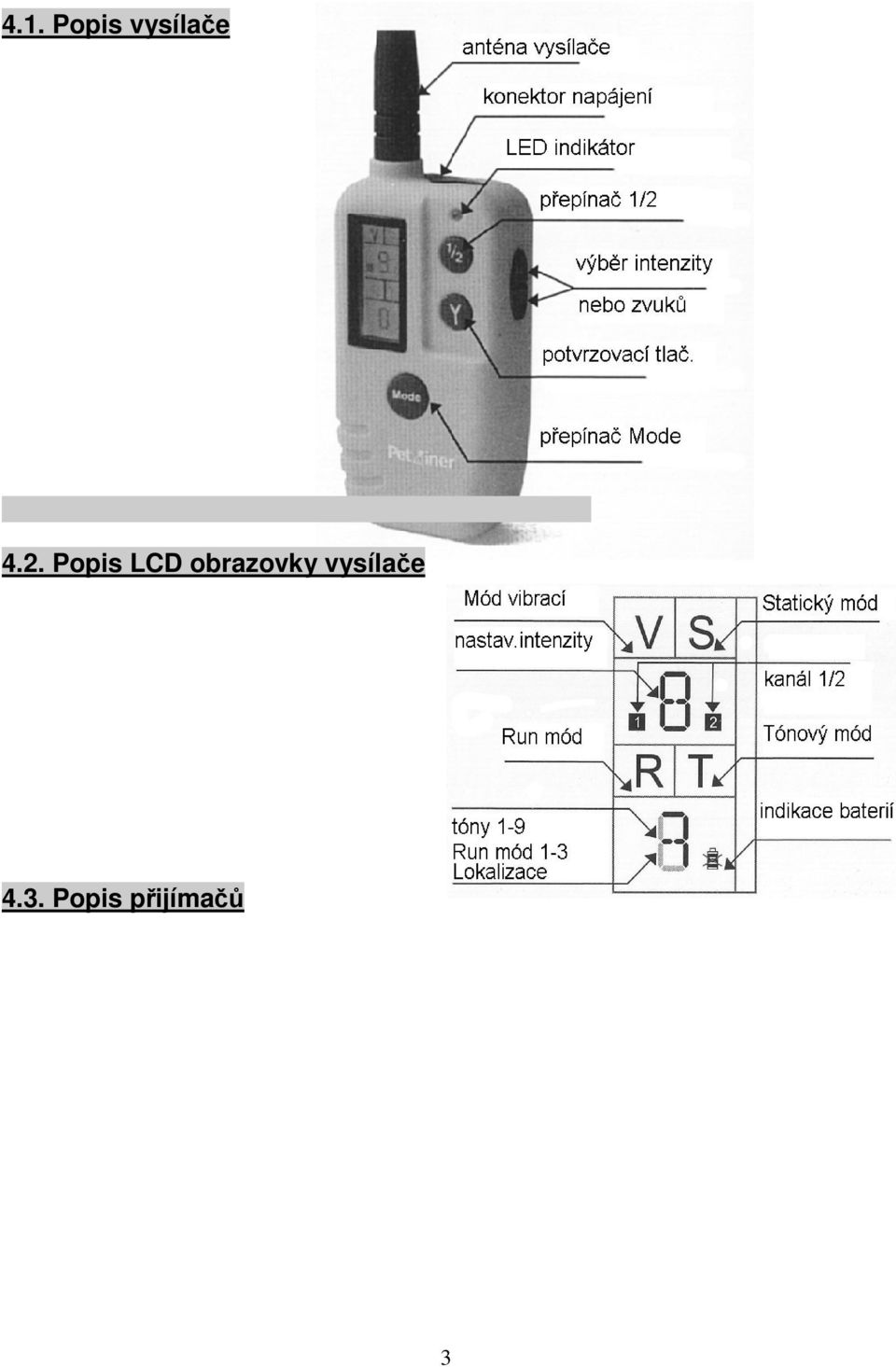 Popis LCD