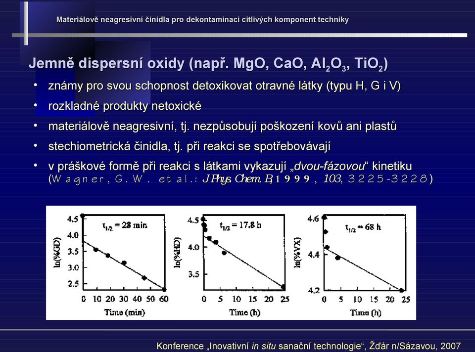 produkty netoxické materiálově neagresivní, tj.