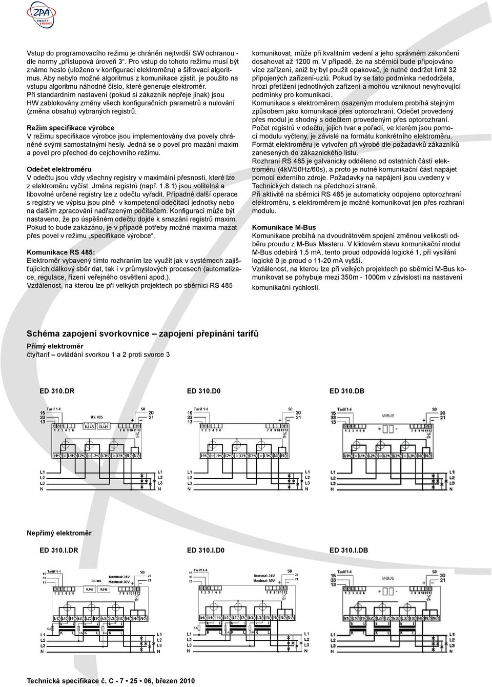 Aby nebylo možné algoritmus z komunikace zjistit, je použito na vstupu algoritmu náhodné číslo, které generuje elektroměr.