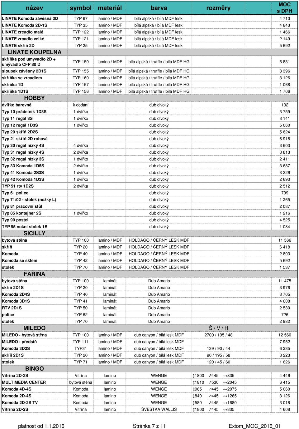 pod umyvadlo 2D + umývadlo CFP 80 D TYP 150 lamino / MDF bílá alpská / truffle / bílá MDF HG 6 831 sloupek závěsný 2D1S TYP 155 lamino / MDF bílá alpská / truffle / bílá MDF HG 3 396 skříňka se