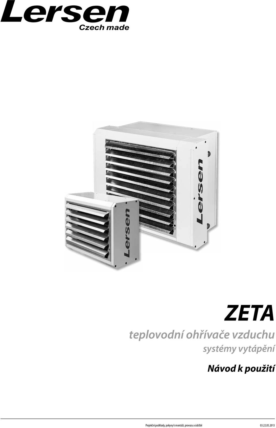 ZETA teplovodní ohřívače vzduchu systémy vytápění. Návod k použití - PDF  Free Download