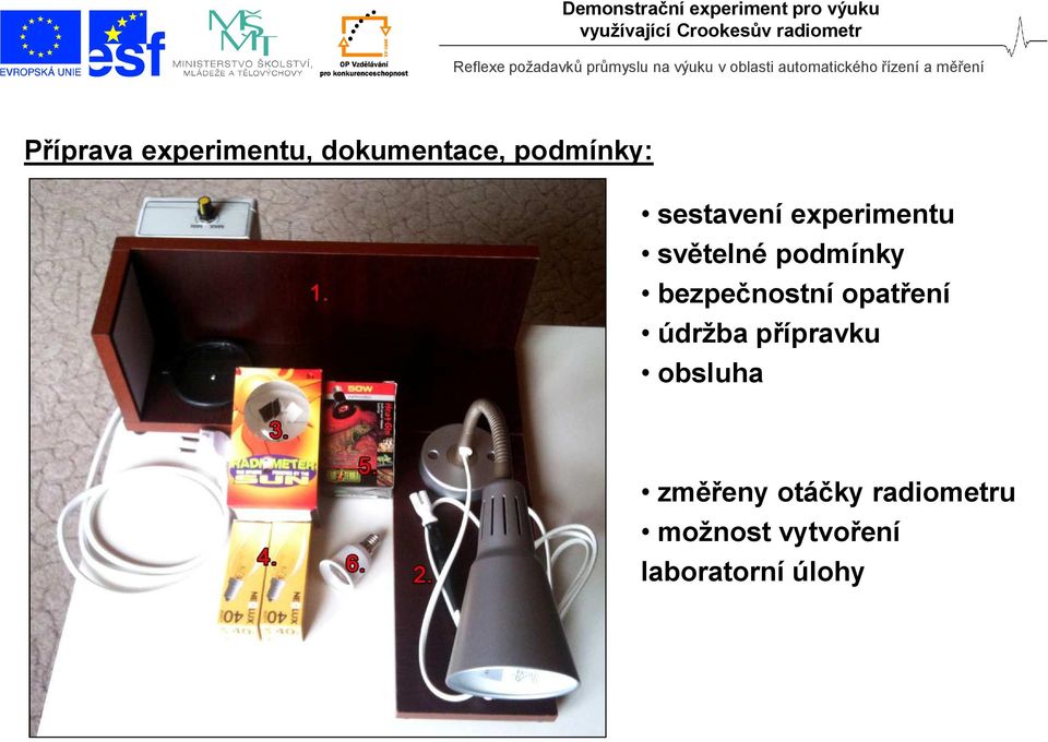 bezpečnostní opatření údržba přípravku obsluha
