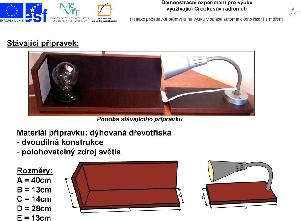 dřevotříska - dvoudílná konstrukce -