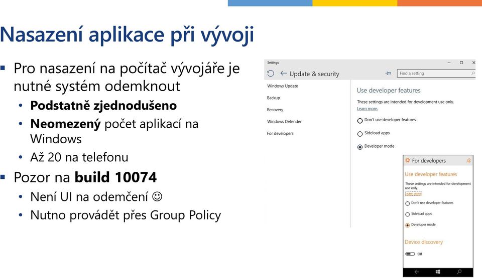 Neomezený počet aplikací na Windows Až 20 na telefonu Pozor