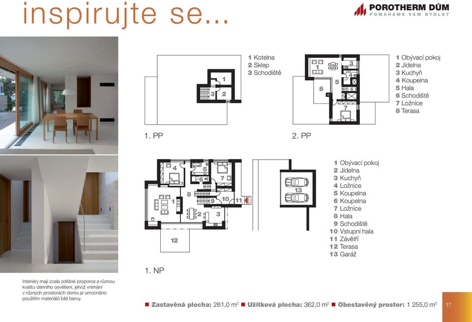Ložnice 8 Terasa 1. PP 2.