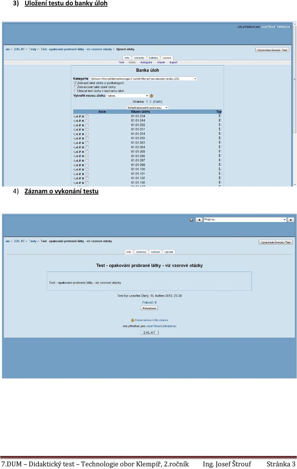 DUM Didaktický test Technologie