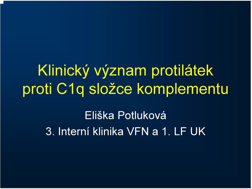 komplementu Eliška