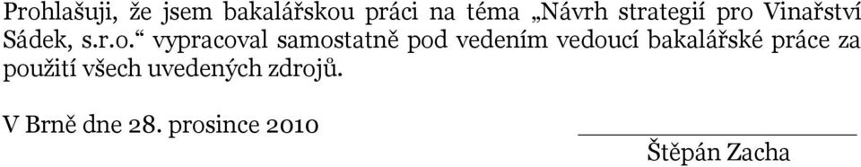 Vinařství Sádek, s.r.o.