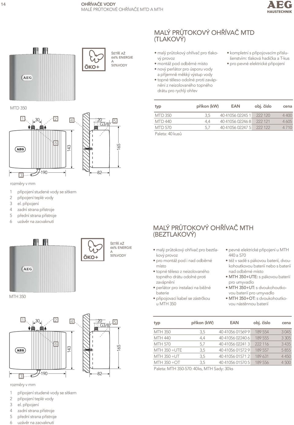 pevné elektrické připojení MTD 350 1 30 2 44 20 G 3/8 5 typ příkon (kw) EAN obj.