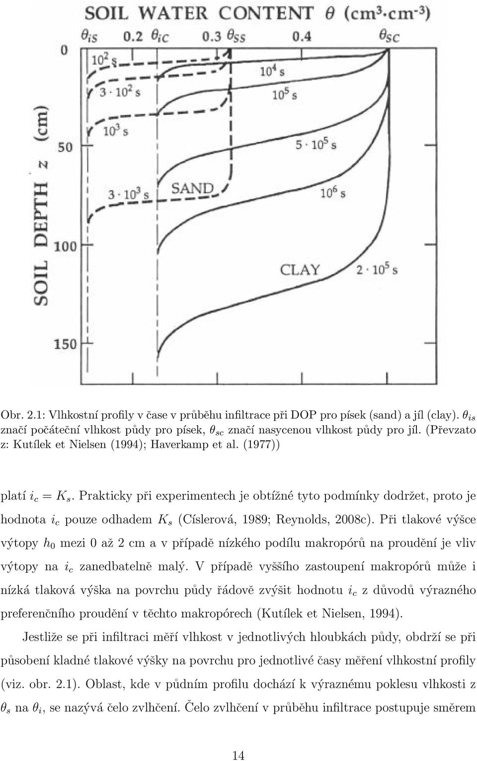 Prakticky při experimentech je obtížné tyto podmínky dodržet, proto je hodnota i c pouze odhadem K s (Císlerová, 1989; Reynolds, 2008c).