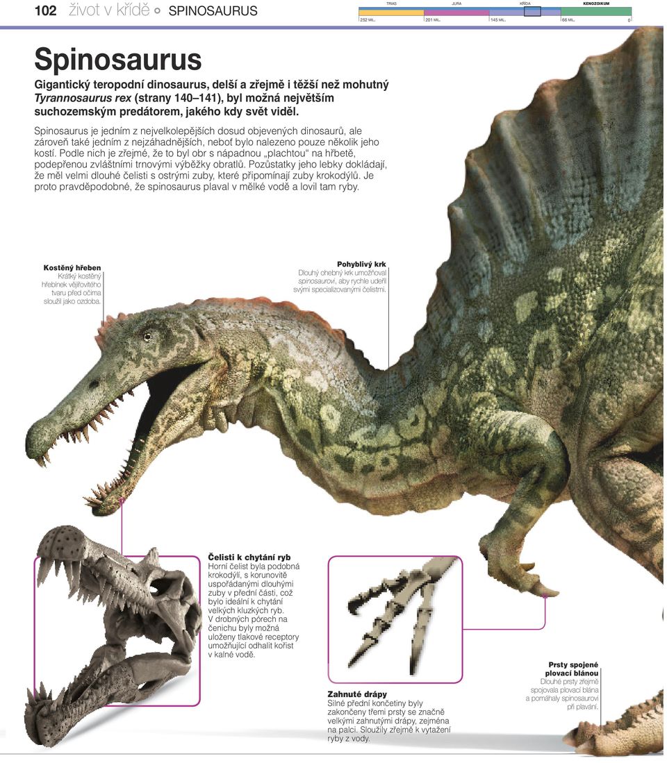 život v křídě SPINOSAURUS 252 mil. - PDF Stažení zdarma