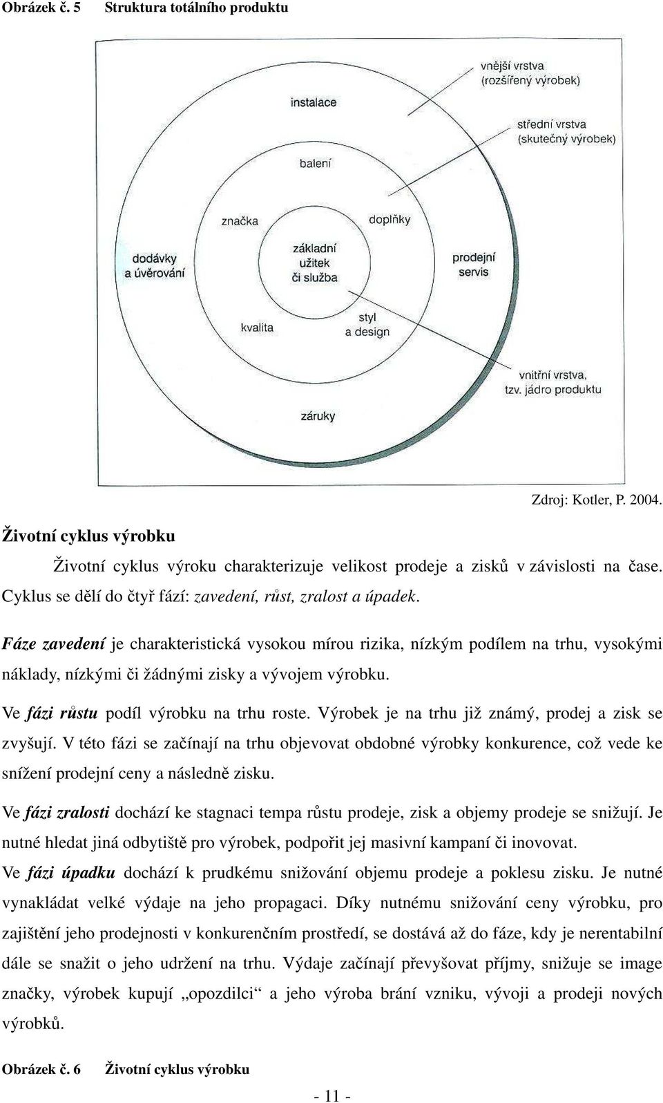 Fáze zavedení je charakteristická vysokou mírou rizika, nízkým podílem na trhu, vysokými náklady, nízkými či žádnými zisky a vývojem výrobku. Ve fázi růstu podíl výrobku na trhu roste.