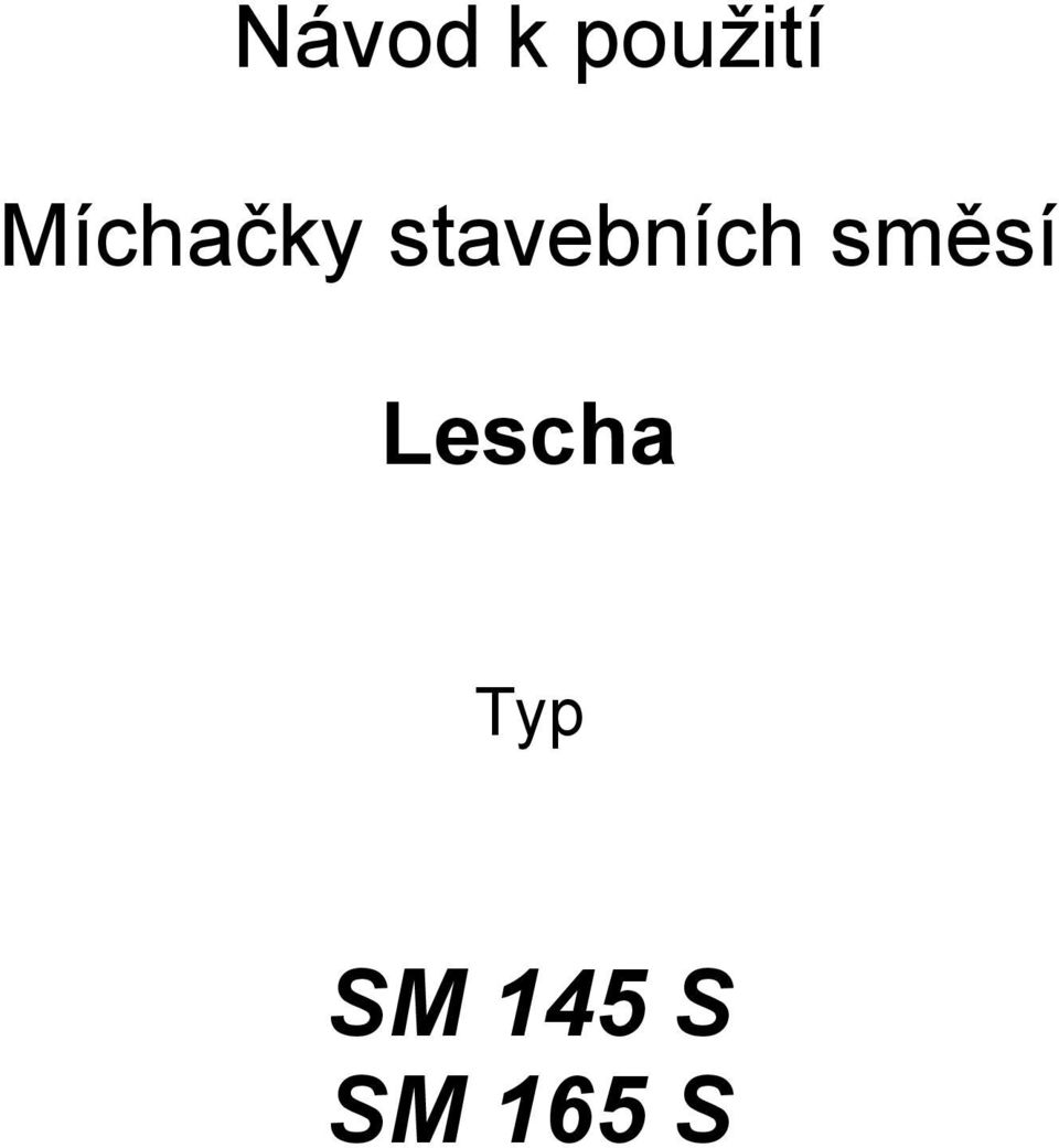 stavebních směsí