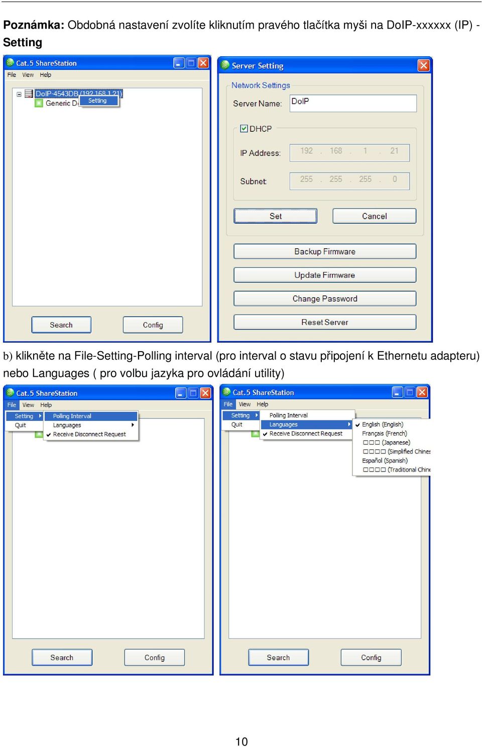 File-Setting-Polling interval (pro interval o stavu připojení k