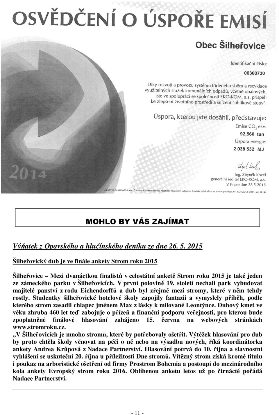 V první polovině 19. století nechali park vybudovat majitelé panství z rodu Eichendorffů a dub byl zřejmě mezi stromy, které v něm tehdy rostly.