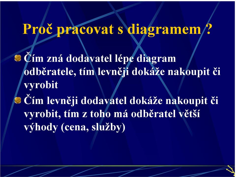 levněji dokáže nakoupit či vyrobit Čím levněji