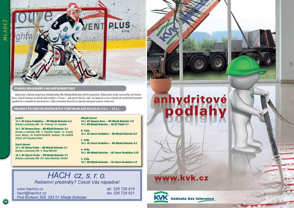 junioři společně s mladšími dorostenci. Obě zmíněná družstva slavila alespoň jedno vítězství.