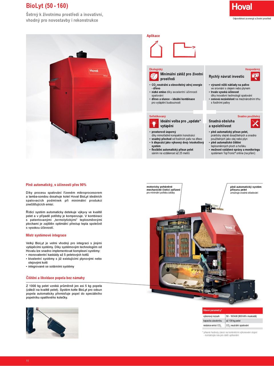 účinnost díky inovativní technologii spalování cenová nezávislost na mezinárodním trhu s fosilními palivy Ideální volba pro update vytápění prostorově úsporný díky mimořádně kompaktní konstrukci
