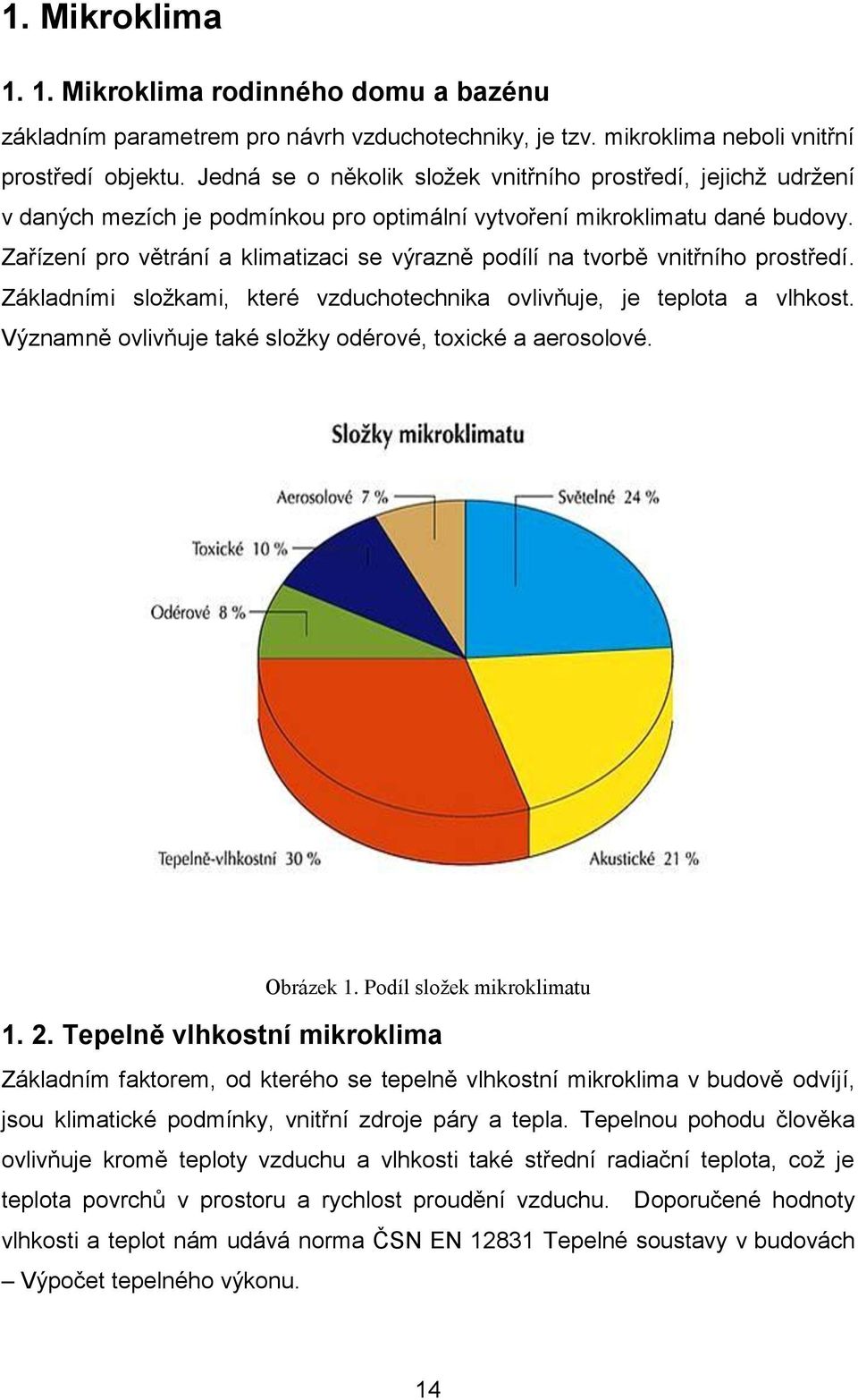 Zařízení pro větrání a klimatizaci se výrazně podílí na tvorbě vnitřního prostředí. Základními složkami, které vzduchotechnika ovlivňuje, je teplota a vlhkost.