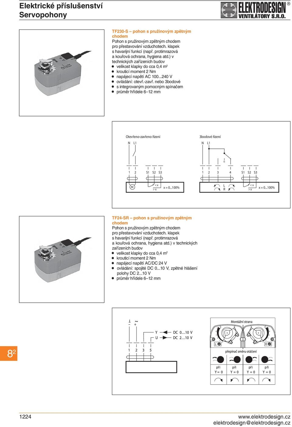 ..24 V s integrovaným pomocným spínačem průměr hřídele 6 2 mm Otevřeno-zavřeno řízení N 3bodové řízení N 2 S S2 S3 2 3 4 S S2 S3 < x > x x =...% R < x > x x =.