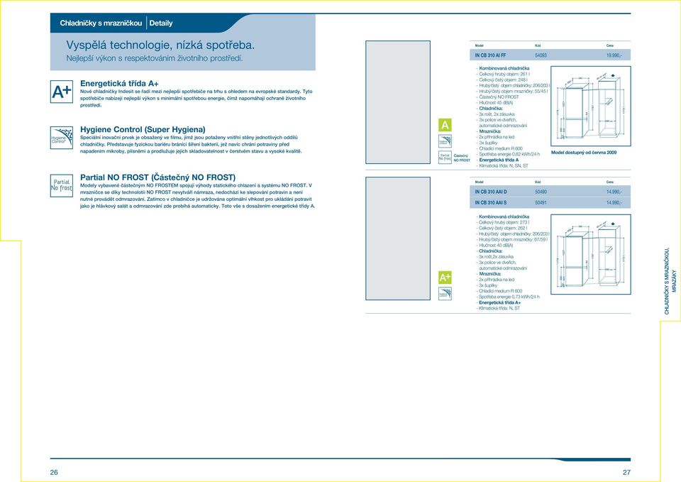 Tyto spotřebiče nabízejí nejlepší s minimální spotřebou energie, čímž napomáhají ochraně životního prostředí.