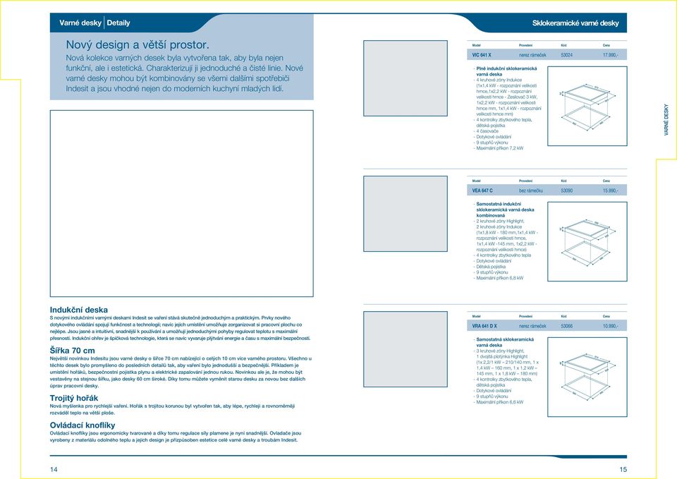 990,- - Plně indukční sklokeramická - 4 kruhové zóny Indukce (1x1,4 kw - rozpoznání velikosti hrnce,1x, kw - rozpoznání velikosti hrnce - Zesilovač kw, 1x, kw - rozpoznání velikosti hrnce mm, 1x1,4