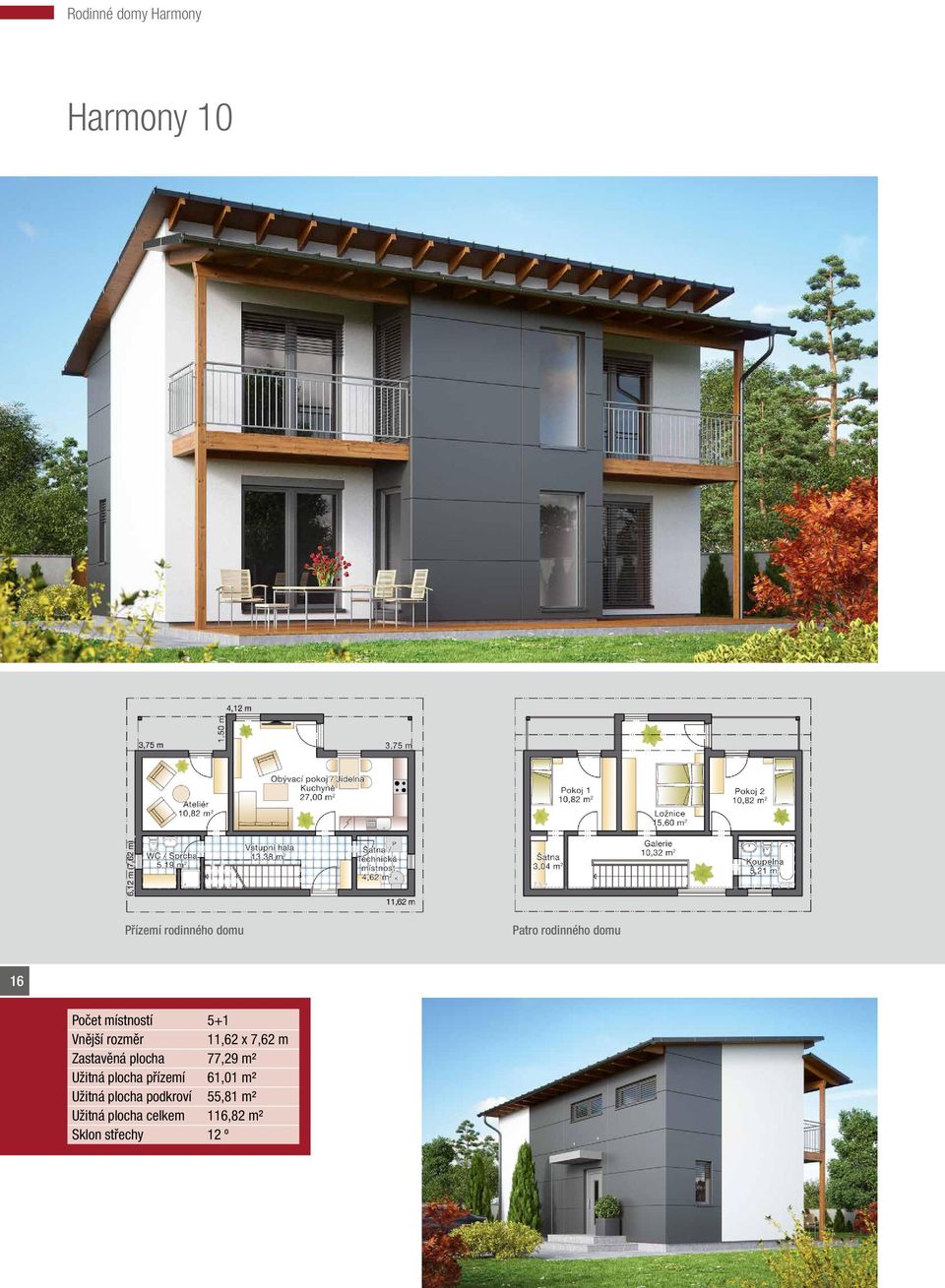 m² Užitná plocha přízemí 61,01 m² Užitná plocha