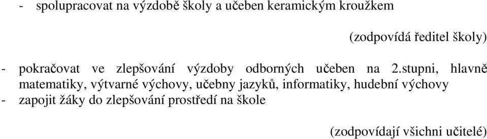 stupni, hlavně matematiky, výtvarné výchovy, učebny jazyků, informatiky,