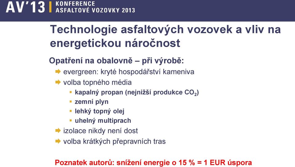 (nejnižší produkce CO 2 ) zemní plyn lehký topný olej uhelný multiprach izolace nikdy