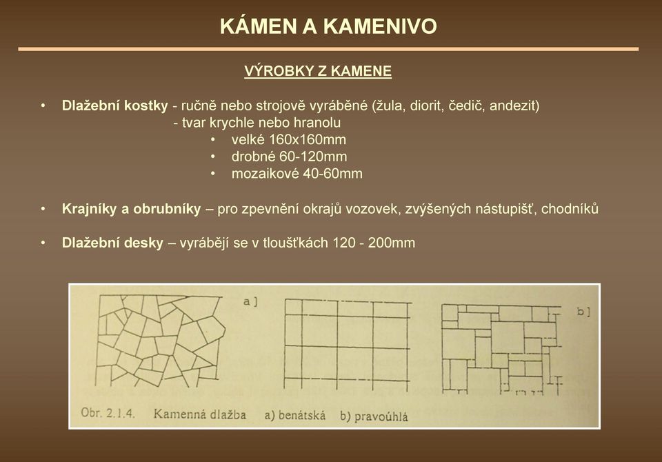 60-120mm mozaikové 40-60mm Krajníky a obrubníky pro zpevnění okrajů