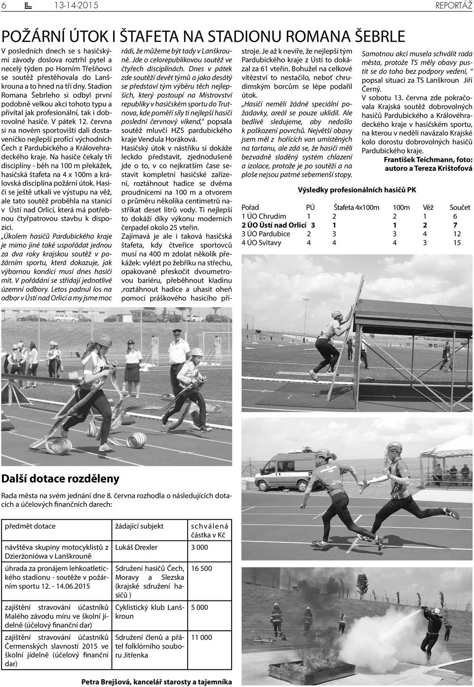června si na novém sportovišti dali dostaveníčko nejlepší profíci východních Čech z Pardubického a Královehradeckého kraje.