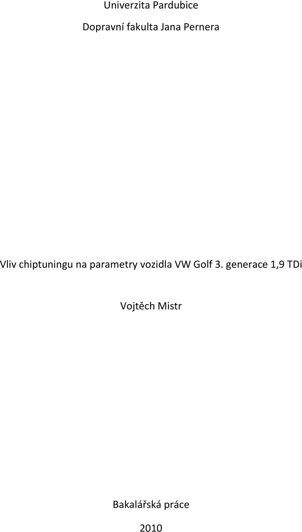 parametry vozidla VW Golf 3.