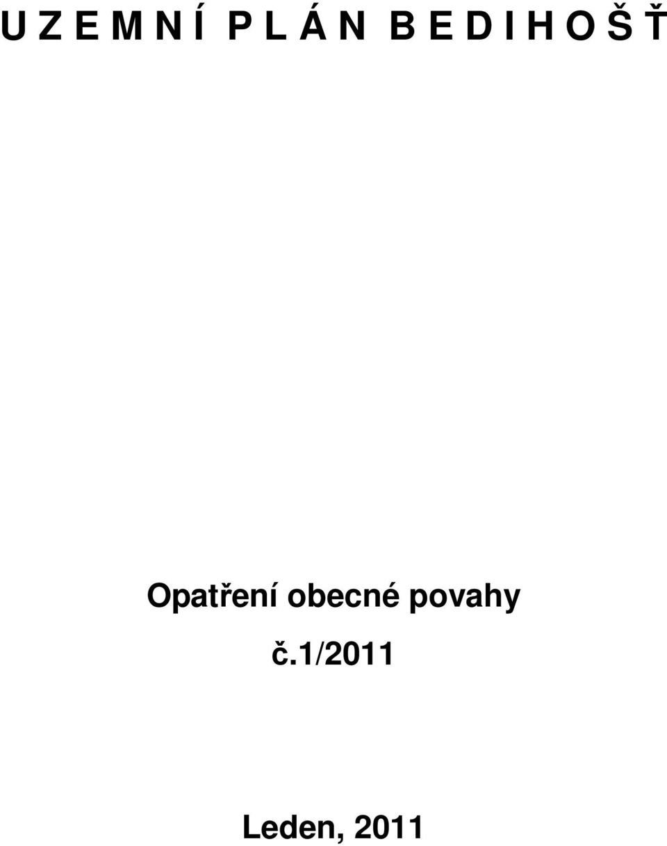 Opatření obecné