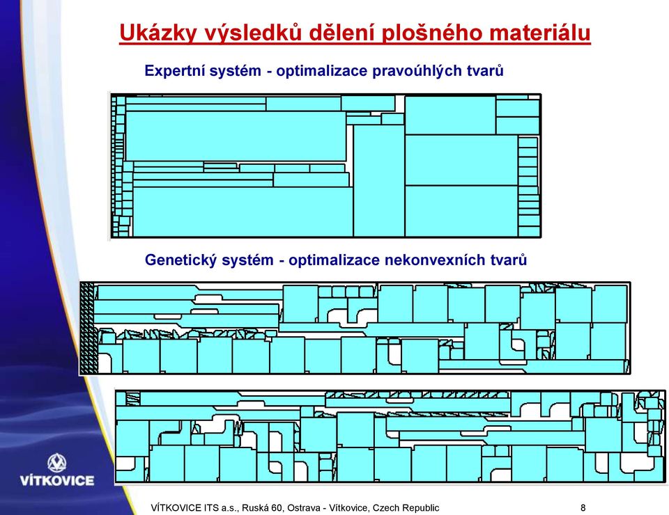 systém - optimalizace nekonvexních tvarů VÍTKOVICE