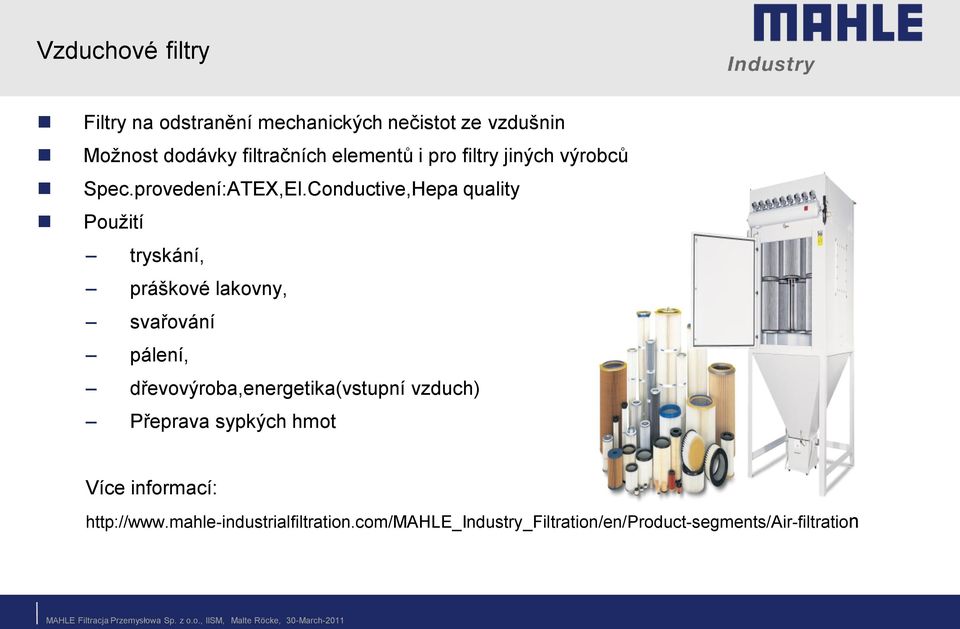 Conductive,Hepa quality Použití tryskání, práškové lakovny, svařování pálení,