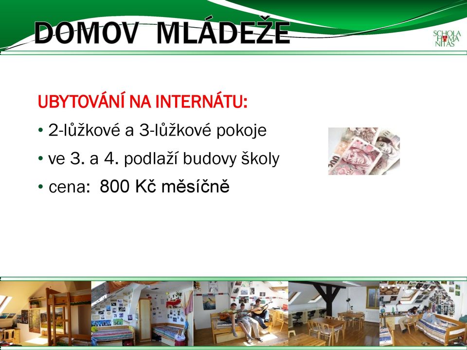 pokoje ve 3. a 4.