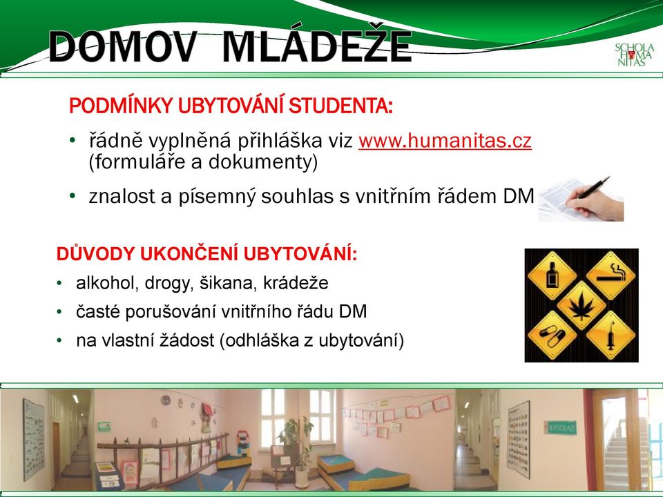 cz (formuláře a dokumenty) znalost a písemný souhlas s vnitřním řádem