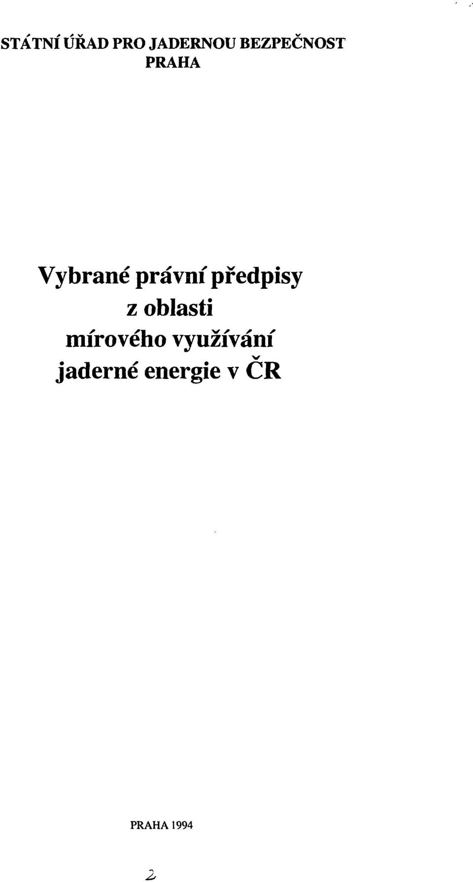 předpisy z oblasti mírového