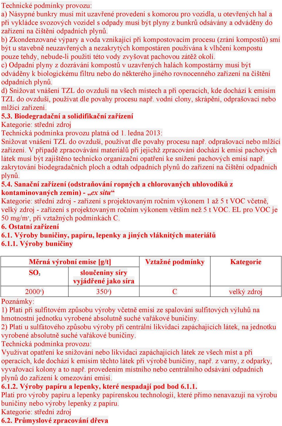 b) Zkondenzované výpary a voda vznikající při kompostovacím procesu (zrání kompostů) smí být u stavebně neuzavřených a nezakrytých kompostáren používána k vlhčení kompostu pouze tehdy, nebude-li